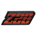 Oer 9637808 1980-81 Camaro INZ28 Red Fuel Door Emblem. Fixed Price $76.99.