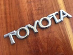 Toyota Script Trunk Chrome Emblem Oem Abs 7544710 Aco. Fixed Price $14.99.