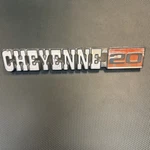 1971-72 Chevy Chevrolet C/k Cheyenne 20 Emblem Badge Logo Nameplate 3994684. Fixed Price $34.99.