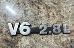 84-86 Jeep Cherokee Xj Comanche Mj Oem 2.8L V6 Rear Hatch Tailgate Emblem Badge. Fixed Price $14.00.
