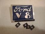 1940 Ford Deluxe Deck Lid Emblem, Blue, 01A-7043370-A. Fixed Price $21.87.