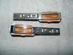 Chevrolet Side Marker Rh 3945294 & 293 Lh -350 Emblem Badge Script Trim Metal Gm. Fixed Price $39.99.