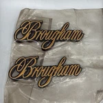 Cadillac Brougham Gold Script Emblem Badge Set 2 New. Fixed Price $80.75.