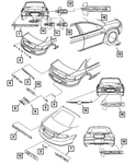 Genuine Mopar Gtc Nameplate 5056175AA. Fixed Price $23.66.