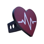 Heartbeat Pulse Trailer Hitch Cover Burgundy Red With Ekg Line Fits 2. Fixed Price $36.00.