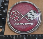 Chevrolet Corvette Circa '75 Front Hood Emblem 347915 5909). Fixed Price $40.00.