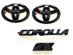 New Gloss Black Overlay Emblem Fit 2020-2024 Toyota Corolla Se PT948-02201-02. Fixed Price $42.95.