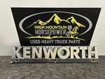 Kenworth Nameplate Exterior Emblem, Chrome Finish P/n: K281-1348 (tag# 17295). Fixed Price $54.95.