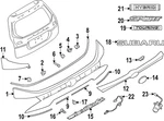 Genuine Subaru Hatch Emblem 93079SL000. Fixed Price $46.37.