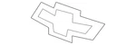 Genuine Gm Black Front Bumper Fascia Bowtie Logo 84056108. Fixed Price $71.46.