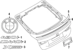 Genuine Bmw Nameplate 51-14-8-088-383. Fixed Price $70.55.