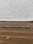 1965 1966 Chevy Belair Biscayne Impala Trunk Deck Lid Emblem Nameplate Script Oe. Fixed Price $79.00.