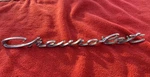 1966 - 1968 Chevrolet Script Emblem Deck Lid Badge Ornament 4498399. Fixed Price $56.00.
