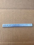 1991-1993 Cadillac Deville 4.9 Port Fuel Injection V8 Nameplate Emblem 25544636. Fixed Price $12.00.