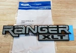New 1993-2005 Ford Ranger Xlt Driver Passenger Chrome Fender Emblem, Oem. Fixed Price $49.95.