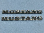 Emblems, Mustang, C5ZB-16098-C 1965-66 Ford Fender L+r Used Oem. Fixed Price $39.99.