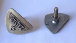 Stutz Medallion Emblem Set 1-1/2 By 1-1/8" H W/ Mounting Studs Vintique. Fixed Price $40.00.