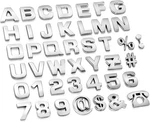 43PCS Car Emblem Letters Sticker Diy 3D Chrome Number Symbol Badge Decal New. Fixed Price $14.69.