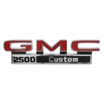 For 1971-1972 Gmc Truck Front Fender Emblem, 2500 Custom Pair Trim. Fixed Price $114.85.