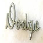 Vintage Dodge Script Emblem. Fixed Price $75.00.