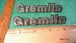 BQ36 Amc Gremlin Hood & Hatch Emblems Vintage 1974-7 #3672128 X. Fixed Price $19.99.