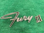1970S Plymouth Fury Ii Emblem 2524233. Fixed Price $8.00.