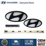 Genuine Oem Hyundai Santa Fe Matte Black Emblem 4PCS Logo Htrac Lettering 2024. Fixed Price $117.40.