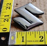 Suzuki 2" Chrome "s" Emblem J200 T/lid (3997. Fixed Price $7.00.