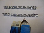 Nos 1965 1966 Ford Mustang Front Fender Emblems Pair C5ZZ-16098-B. Fixed Price $99.99.