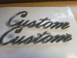 Ford C9AB-62291B62 Bedside "custom" Script 1969 70 F100 Used. Fixed Price $43.95.