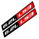 Pair Of Emblem Decal Sticker (6.2L LS3) Red/black. Fixed Price $23.99.