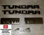 New Oem 2007-2021 Toyota Trd Pro Black Emblems Qty 5 (tundra Iforce 4X4). Fixed Price $159.00.
