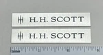Hh Scott Speaker Amplifier Badge Logo Emblem Custom Aluminum Pair. Fixed Price $9.95.