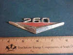 Vintage Metal Car Emblem 260 C40B160144B 1960'S Ford Lot 25-34-C. Fixed Price $9.99.