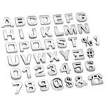 43PCS Car Emblem Letters Sticker Diy 3D Chrome Number Symbol Badge Decal New. Fixed Price $19.49.