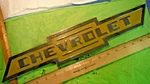 AX74 Chevrolet P10 Step Van Nose Emblem Vintage 1966 #3956973 Cheech & Chong Gld. Fixed Price $179.99.