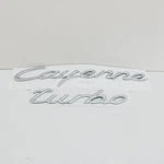 Porsche Cayenne Turbo Rear Decal Badge Aluminium 955559038014W9 New. Fixed Price $228.12.