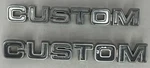 1975 79 Ford Econoline Custom Fender Emblem Badge D5UB-16B114-AA Oem Set Of 2. Fixed Price $24.99.