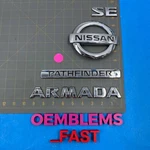 2004-2015 Nissan Armada Pathfinder Rear Hatch Lift Gate Trunk Emblem Set Oem. Fixed Price $29.99.