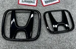 2X Black Front Grille Trunk Sport Badge For Honda Accord Sedan 2008-2017. Fixed Price $39.00.