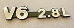 Vintage Jeep Cherokee V6 2.8L Emblem. Fixed Price $14.99.