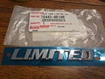 Oem 2019-2024 Toyota RAV4 "limited" Emblem Badge Chrome Plate 75443-0R100. Fixed Price $24.99.