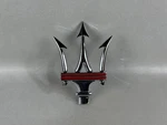 Brand New! Maserati Trident With Red Line Detailing Front Grille Emblem Oem. Fixed Price $279.99.