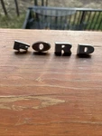 1960-1961 Ford Falcon Hood Letters Emblems Original. Fixed Price $50.00.