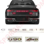 Rear Trunk Genesis G90 Awd Logo Emblem 3P For Hyundai 2022-. Fixed Price $99.98.