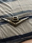 1956 Ford F100 V8 Grill Emblem Original Fomoco BAAH8259-A. Fixed Price $44.95.