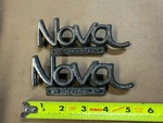 69-72 1969-1972 Chevy Nova By Chevrolet Emblems Pair 339500 Oem. Fixed Price $37.19.