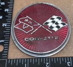 Chevrolet Corvette Circa '75 Rear Fuel Door Lid Emblem 347914 5910). Fixed Price $40.00.