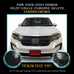 For 2019-2021 Honda Pilot Grille Trim Chrome Delete Blackout Overlay Vinyl. Fixed Price $39.95.