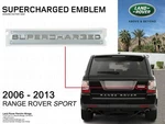 2006-2013 Range Rover Sport Supercharged Tailgate Badge Emblem Plate Oem. Fixed Price $135.76.